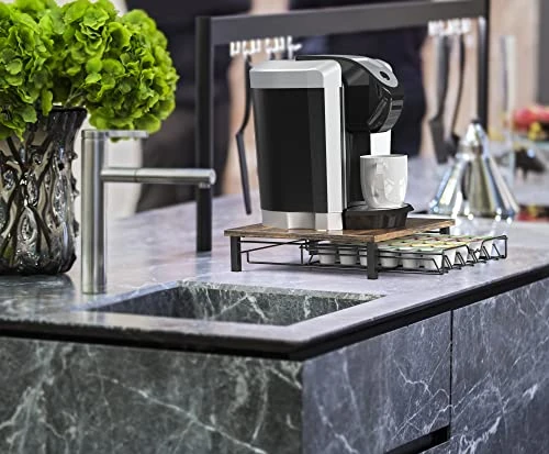 DecoBros K-Cup Storage Drawer, Rustic Brown 5 DecoBros K-Cup Storage Drawer, Rustic Brown - Image 5