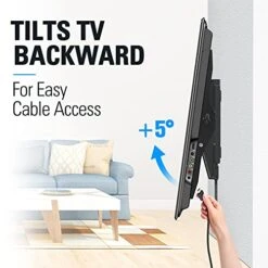 Mounting Dream TV Wall Mount For 42-86" TV, Tilting TV Mount With Level Adjustment Fits 16", 18", 24" Studs Easy For TV Centering, Wall Mount TV Bracket Max VESA 800x400mm, 120 LBS Loading, MD2263-XLK -Songmics Furniture Shop 510snIKSBqL