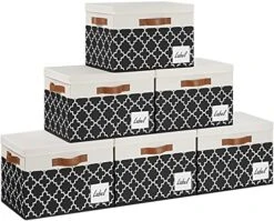GhvyenntteS Storage Bins [3-Pack] Large Foldable Storage Baskets For Shelves, Sturdy Fabric Cube Storage Bins With 3 Handles For Closet Nursery Cabinet Living Room (Grey, 15" X 11" X 9.6") -Songmics Furniture Shop 5111GoF0unL. AC