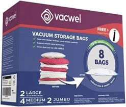 Vacwel 3-Pack XXL - Vacuum Storage Bags - Space Saver Bags For Clothes Storage – XL Comforters - Mattress Topper - Blanket Storage – Vacuum Sealer Bags – Ziplock Sealed - 3x XXL Bags (47x35in) - Bonus 1x Large Bag (32x21in) 29 Vacwel 3-Pack XXL - Vacuum Storage Bags - Space Saver Bags For Clothes Storage – XL Comforters - Mattress Topper - Blanket Storage – Vacuum Sealer Bags – Ziplock Sealed - 3x XXL Bags (47x35in) - Bonus 1x Large Bag (32x21in) -Songmics Furniture Shop 511Aqd2ZbcL. AC