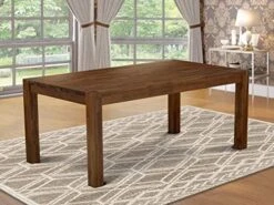 East West Furniture Wooden LM7-0N-T Wood Dining Table Rectangular Tabletop And 72 X 40 X 30-Sandblasting Antique Walnut Finish -Songmics Furniture Shop 511FWXGWzdL. AC