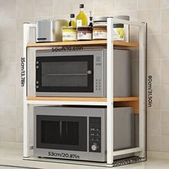 Microwave Oven Rack Microwave Oven Rack Kitchen Counter Top Microwave Oven Shelf Rack 3 Tier Shelf For Toaster Kitchen Spice Rack Black Kitchen Storage Rack