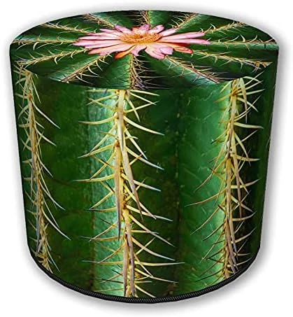 ZTOZZ Round Pouf Indoor - Printed Ottoman Foot Stool For Dining, Living Room Or Bedroom With Removable Cover - Platan Print 13 ZTOZZ Round Pouf Indoor - Printed Ottoman Foot Stool For Dining, Living Room Or Bedroom With Removable Cover - Platan Print - Image 13