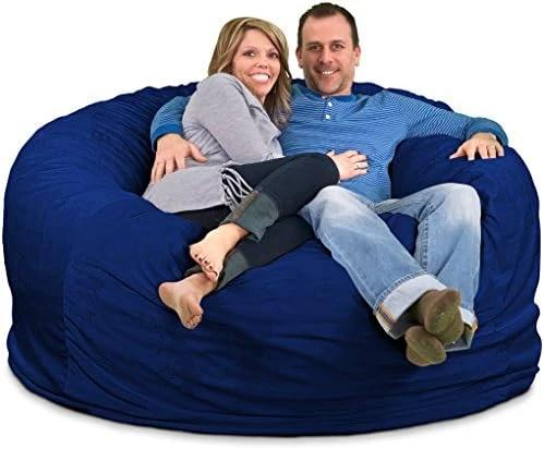 ULTIMATE SACK 6000 (6 Ft.) Bean Bag Chair: Giant Foam-Filled Furniture - Machine Washable Covers, Durable Inner Liner, 100% Virgin Foam. Comfy Bean Bag Chair. (Charcoal, Fur) 14 ULTIMATE SACK 6000 (6 Ft.) Bean Bag Chair: Giant Foam-Filled Furniture - Machine Washable Covers, Durable Inner Liner, 100% Virgin Foam. Comfy Bean Bag Chair. (Charcoal, Fur) - Image 14