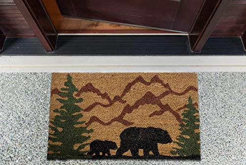 DII Animal Collection Natural Coir Doormat, 17x29, Bear Country 2 DII Animal Collection Natural Coir Doormat, 17x29, Bear Country - Image 2