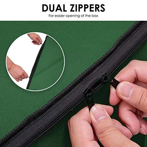 WBHome Christmas Ornament Storage Box With Lid, 3''& 4'' Compartment Storage Container With Adjustable Dividers, Keeps 114 Holiday Ornaments & Decoration Accessories, Green 5 WBHome Christmas Ornament Storage Box With Lid, 3''& 4'' Compartment Storage Container With Adjustable Dividers, Keeps 114 Holiday Ornaments & Decoration Accessories, Green - Image 5