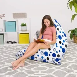 Posh Creations Bean Bag Chair For Kids And Teens -Twist Chair Medium 100L Size -Songmics Furniture Shop 512V0NZmIoL. AC