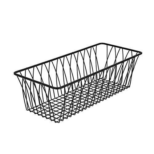 Spectrum Diversified Twist Tray Home Basket, Large Black 1 Spectrum Diversified Twist Tray Home Basket, Large Black