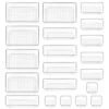 TRKSUMKP 20Pcs Clear Plastic Drawer Organizer Set,4 Sizes PET Bathroom Drawer Organizers With Non Slip Silicone Pads,Multifunctional Storage For Makeup, Bathroom, Kitchen And Office