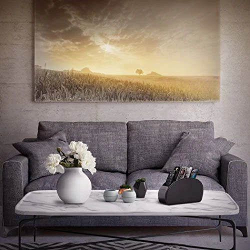 Londo Remote Control Holder With 5 Pockets - Store DVD, Blu-Ray, TV, Roku Or Apple TV Remotes - PU Leather With Suede Lining - Slim, Compact Living Or Bedroom Storage 6 Londo Remote Control Holder With 5 Pockets - Store DVD, Blu-Ray, TV, Roku Or Apple TV Remotes - PU Leather With Suede Lining - Slim, Compact Living Or Bedroom Storage - Image 6