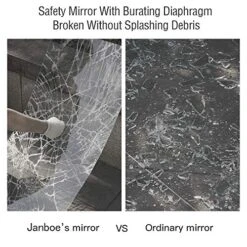 Janboe Modern Bathroom Vanity Mirror Wall-Mounted Black Makeup Mirror Metal Framed Rounded Corner Deep Set Design Horizontal Or Vertical Hangs 22" X 30" -Songmics Furniture Shop 513ZPxB8hYL