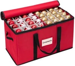 WBHome Christmas Ornament Storage Box With Lid, 3''& 4'' Compartment Storage Container With Adjustable Dividers, Keeps 114 Holiday Ornaments & Decoration Accessories, Green 17 WBHome Christmas Ornament Storage Box With Lid, 3''& 4'' Compartment Storage Container With Adjustable Dividers, Keeps 114 Holiday Ornaments & Decoration Accessories, Green -Songmics Furniture Shop 513h3ZA3RPL. AC