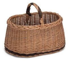 Prestige Wicker Willow Basket With Handle, Natural, 41x27x30 Cm