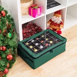 Tiny Tim Totes | Premium | 48 Christmas Ornament Organizer Storage Box | Green -Songmics Furniture Shop 513unxdgZkL