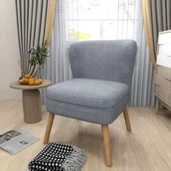 UIXE 3 Piece Indoor Comfy Sectional Sofa With Accent Chairs For Living Room, Linen Fabric Couch Modern Bedroom Loveseat 2-Seat Armchair For Home Apartment Small Space (Yellow) -Songmics Furniture Shop 5146lcfXpZL. AC