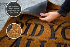 Did You Call First Welcome Mat - Front Door Mat For Outdoors - 24" X 36" Embossed Coir Doormat - Funny Door Mats - By Rag Tag Mats 8 Did You Call First Welcome Mat - Front Door Mat For Outdoors - 24" X 36" Embossed Coir Doormat - Funny Door Mats - By Rag Tag Mats -Songmics Furniture Shop 514aQ77q2yL