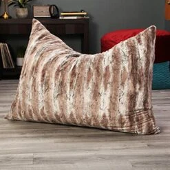 Jaxx Saxx 3.5 Floor Pillow, Premium Luxe Fur - Mountain Fox -Songmics Furniture Shop 514tKRX84RL
