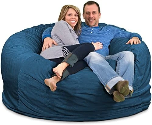 ULTIMATE SACK 6000 (6 Ft.) Bean Bag Chair: Giant Foam-Filled Furniture - Machine Washable Covers, Durable Inner Liner, 100% Virgin Foam. Comfy Bean Bag Chair. (Charcoal, Fur) 13 ULTIMATE SACK 6000 (6 Ft.) Bean Bag Chair: Giant Foam-Filled Furniture - Machine Washable Covers, Durable Inner Liner, 100% Virgin Foam. Comfy Bean Bag Chair. (Charcoal, Fur) - Image 13