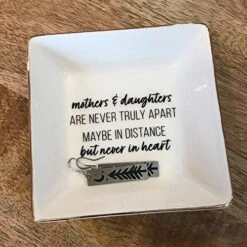 Simply Charmed Mother's Day Gift From Daughter - Gift Between Mom And Daughter - Ceramic Jewelry Ring Dish Or Tray -Songmics Furniture Shop 514zKjc6BaL