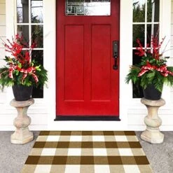 Ubdyo - Buffalo Plaid - Buffalo Plaid - 23x36 - Buffalo Plaid - Buffalo Plaid - Layered Door Mat - Buffalo Check - Buffalo Plaid Runner -Songmics Furniture Shop 51540kppqYL. AC