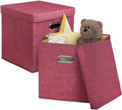 XYXYLY 2 Pack Foldable Cubes Storage Bins With Lids 12.6 * 12.6 * 12.6" Collapsible Fabric Cubbies Storage Baskets For Shelf Closet Organizer Home Bedroom Office Nursery 17 XYXYLY 2 Pack Foldable Cubes Storage Bins With Lids 12.6 * 12.6 * 12.6" Collapsible Fabric Cubbies Storage Baskets For Shelf Closet Organizer Home Bedroom Office Nursery -Songmics Furniture Shop 515MVboRB7L. AC