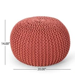 Christopher Knight Home Nahunta Pouf, Coral -Songmics Furniture Shop 515XLGNWBnL