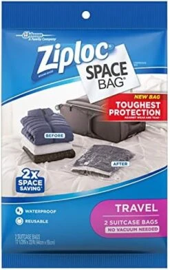 Ziploc Space Bag Clothes Vacuum Sealer Storage Bags For Home And Closet Organization, XL, 6 Bags Total -Songmics Furniture Shop 515e9CcDbiL. AC