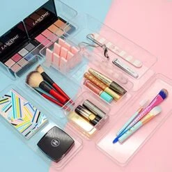 STYLIO Stackable Clear Acrylic Bathroom Drawer Organizers. Vanity Makeup Organizer. Bathroom Organization And Storage. Bathroom Storage 8 Piece Storage Drawers. Cabinet Organizer Bins Clear Containers 9 STYLIO Stackable Clear Acrylic Bathroom Drawer Organizers. Vanity Makeup Organizer. Bathroom Organization And Storage. Bathroom Storage 8 Piece Storage Drawers. Cabinet Organizer Bins Clear Containers -Songmics Furniture Shop 516XnGEFcGS