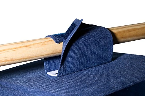 6 SHELF HANGING SWEATER CLOSET & CLOTHING ORGANIZER, BLUE 3 6 SHELF HANGING SWEATER CLOSET & CLOTHING ORGANIZER, BLUE - Image 3