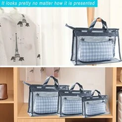 9Pcs Clear Handbag Storage Dust Cover Organizer Bags, Transparent Dustproof Purse Protector Storage Bag With Zipper Handles For Closet Shelf--3 Sizes (Grey) 13 9Pcs Clear Handbag Storage Dust Cover Organizer Bags, Transparent Dustproof Purse Protector Storage Bag With Zipper Handles For Closet Shelf--3 Sizes (Grey) -Songmics Furniture Shop 516atoPqb2L