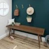 Plank+Beam Mid-Century Double Wood Entryway Bench, Walnut, 56.25" (PB184302-008)