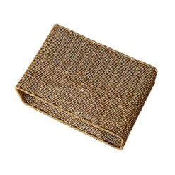 Magazine Newspaper Basket Storage Basket Holder Stand Storage Containers For Drawers Magazine Storage Basket Seagrass Storage Basket Sundries Basket Handled Woven Basket