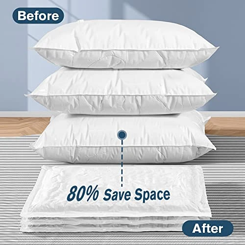 Vacuum Storage Bags, OFFSIR Vacuum Sealer Bags Space Saver Vacuum Storage Bags Compression Bags For Comforters And Blankets, Vacuum Seal Bags For Clothes With Hand Pump-8 Packs(4 Jumbo, 4 Large) 4 Vacuum Storage Bags, OFFSIR Vacuum Sealer Bags Space Saver Vacuum Storage Bags Compression Bags For Comforters And Blankets, Vacuum Seal Bags For Clothes With Hand Pump-8 Packs(4 Jumbo, 4 Large) - Image 4