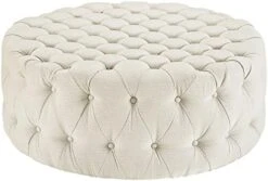 Modway Amour Fabric Upholstered Button-Tufted Round Ottoman In Azure 21 Modway Amour Fabric Upholstered Button-Tufted Round Ottoman In Azure -Songmics Furniture Shop 516yEscrDIL. AC