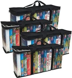 Evelots 4 Pack VHS Storage Bag-Movie Organizer-Video Tape-Handles-Hold 60-No Dust 15 Evelots 4 Pack VHS Storage Bag-Movie Organizer-Video Tape-Handles-Hold 60-No Dust -Songmics Furniture Shop 5177ldKYlL. AC