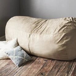 Jaxx 7 Foot Giant Bean Bag Sofa, Camel -Songmics Furniture Shop 517Jzwq412L