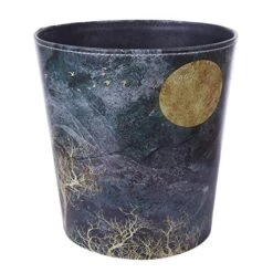 Scakbyer Trash Can, 10L/2.64 Gallon PU Leather Wastebasket, Decorative Waterproof Paper Basket Garbage Bin For Home Office Bathroom -Songmics Furniture Shop 517VPB3EM9L 1