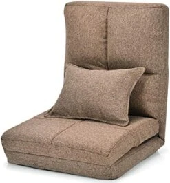 Giantex Triple Fold Down Sofa Bed, Adjustable Floor Couch Sofa With One Pillow, 6 Reclining Position, Convertible Upholstered Guest Sleeper, Modern Folding Lounge Chaise For Living Room And Bedroom -Songmics Furniture Shop 517iOTAi4L. AC