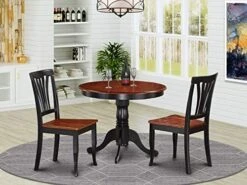 East West Furniture ANAV5-BLK-W Dining Set, 5-Piece -Songmics Furniture Shop 517mJCnj7L. AC