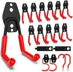 3-H Garage Hooks 14 Pack, Heavy Duty Garage Storage Hooks For Hanging Garage Wall Hooks Organizing Utility Ladder Hooks And Tool Hangers For Garden Tools, Ladders, Bikes Garage Organizers Storage -Songmics Furniture Shop 518 TV9rITL. AC