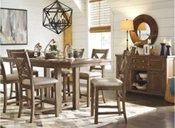 Signature Design By Ashley Moriville Rustic -Dining Room Buffet With 4 Cabinets & Display Shelf, Brown 12 Signature Design By Ashley Moriville Rustic -Dining Room Buffet With 4 Cabinets & Display Shelf, Brown -Songmics Furniture Shop 518IRST41hL