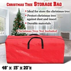 BenefitUSA Heavy Duty Large Artificial Christmas Tree Storage Bag For Clean Up Holiday RED Up To 8ft 8 BenefitUSA Heavy Duty Large Artificial Christmas Tree Storage Bag For Clean Up Holiday RED Up To 8ft -Songmics Furniture Shop 518Ulc35xXL