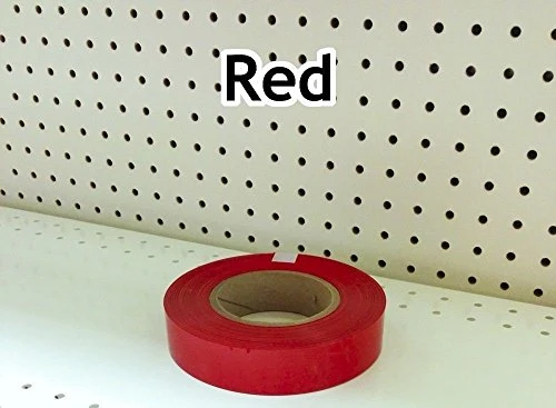 Decorative Gondola Shelving Vinyl Insert For Ticket Channel 130 FT. X 1.25 In. - Red 3 Decorative Gondola Shelving Vinyl Insert For Ticket Channel 130 FT. X 1.25 In. - Red - Image 3