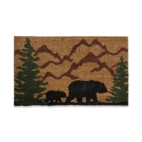 DII Animal Collection Natural Coir Doormat, 17x29, Bear Country 1 DII Animal Collection Natural Coir Doormat, 17x29, Bear Country