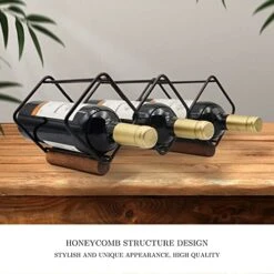 TOMORAL Wine Rack, Countertop Wine Rack,5 Bottle Wine Holder For Wine Storage,No Assembly Required, Modern Metal Wine Rack,Small Wine Rack 5 TOMORAL Wine Rack, Countertop Wine Rack,5 Bottle Wine Holder For Wine Storage,No Assembly Required, Modern Metal Wine Rack,Small Wine Rack -Songmics Furniture Shop 518fzdAu5JL