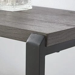 EXCEFUR Sofa Table, Rustic Console Table For Living Room, Foyer Tables For Entryway With 3-Tier Open Shelf, Grey -Songmics Furniture Shop 518q42tVvmS