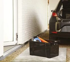 Allibert 191135 Storage Box Polypropylene 36.3 X 42.5 X 26.3 cm, Black