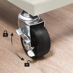 SONGMICS Slim Storage Cart, 4-Tier Slide-Out Trolley For Small Spaces, Bathroom And Kitchen, With Wire Baskets, Space Saving, Easy Assembly, White UBSC065W01, 15.9 X 5.3 X 35.7 Inches -Songmics Furniture Shop 5190zJKEbJL