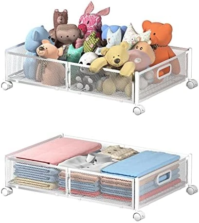 Under Bed Storage Containers, Under Bed Shoe Storage With Wheels, Foldable Bedroom Storage Organization With Handles, Under Bed Storage Bins Drawer For Clothes, Blankets And Shoes, Bedding (2 Pack, Black) 4 Under Bed Storage Containers, Under Bed Shoe Storage With Wheels, Foldable Bedroom Storage Organization With Handles, Under Bed Storage Bins Drawer For Clothes, Blankets And Shoes, Bedding (2 Pack, Black) - Image 4
