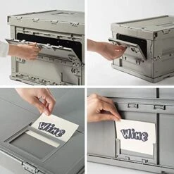 RASHIV Outdoor Camping Folding Box Storage Box Storage Storage Box Car Finishing Box Picnic Table Top Box Home Storage Box (Small) -Songmics Furniture Shop 519YMsnsFyL